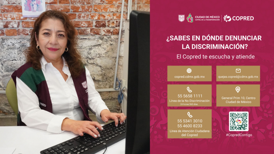 Denuncia cualquier acto de discriminación