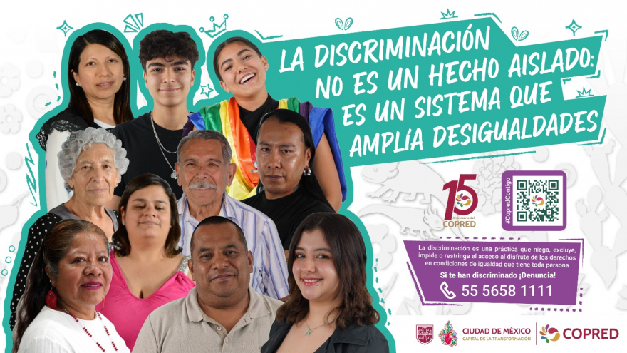 Denuncia cualquier acto de discriminación